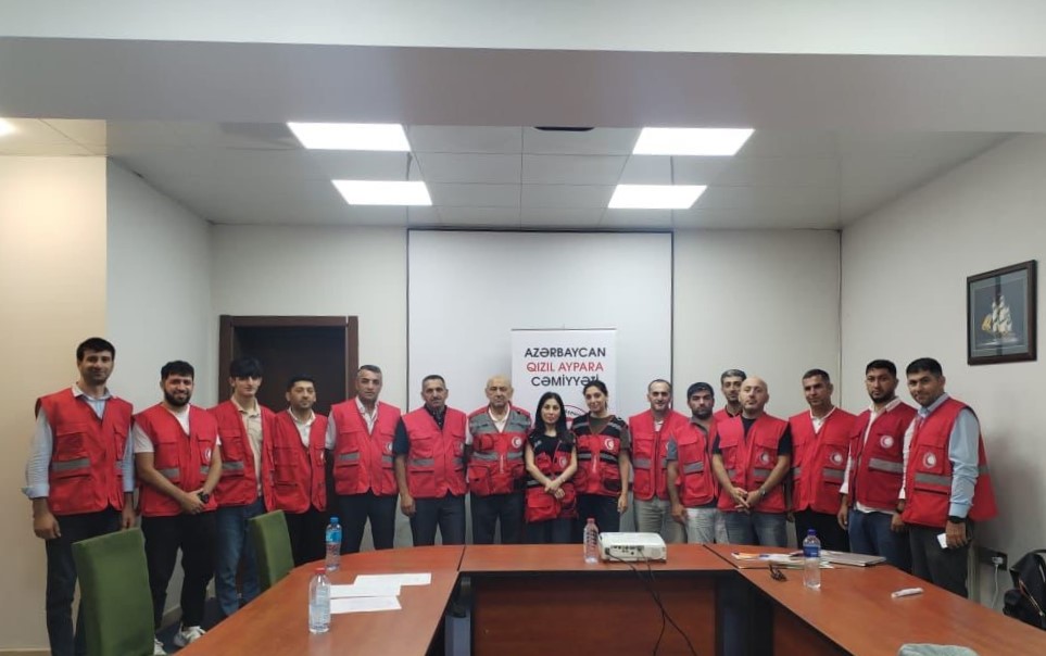  The Azerbaijan Red Crescent Society organized a first aid training session in Lankaran